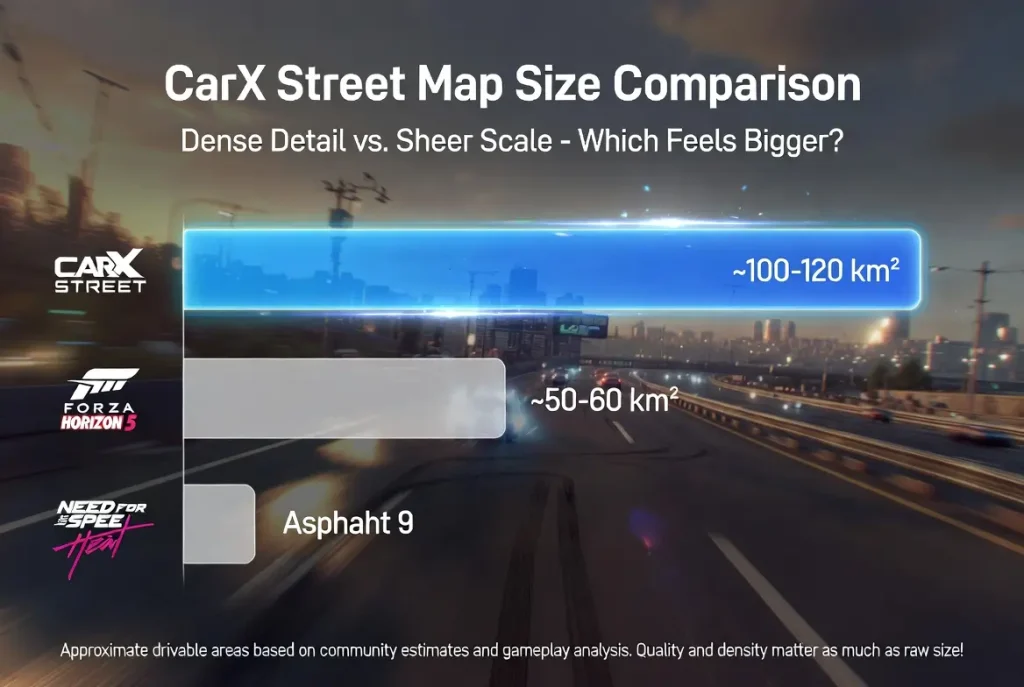 CarX Street map